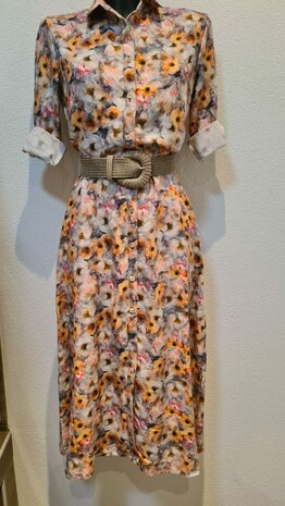 Viscose Linnen Garden Multi