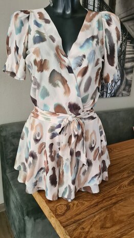 Viscose Stretch Leopard Beige