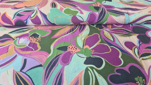 Viscose Crepe Tahiti Cyclam