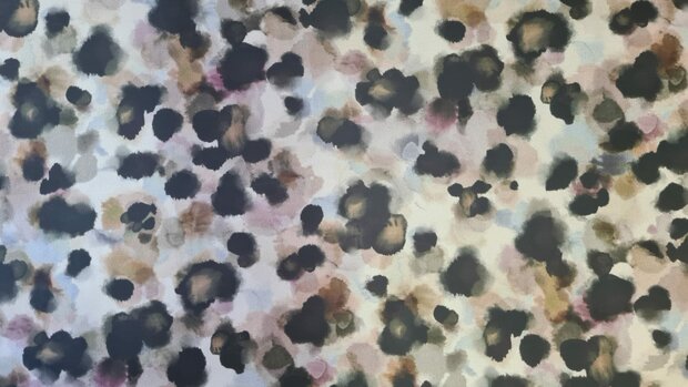 Cotton Satin Spots Grey
