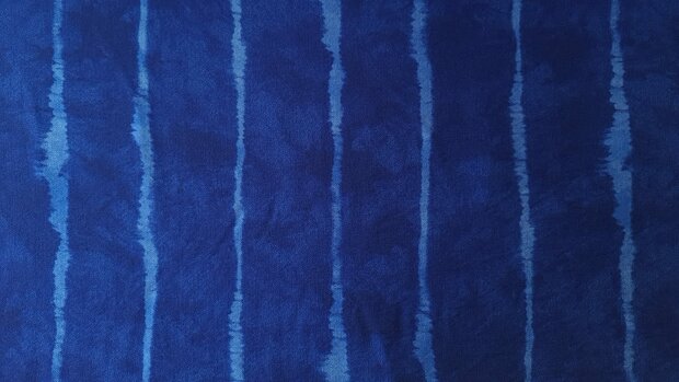 Viscose Crepe Stripes Royal