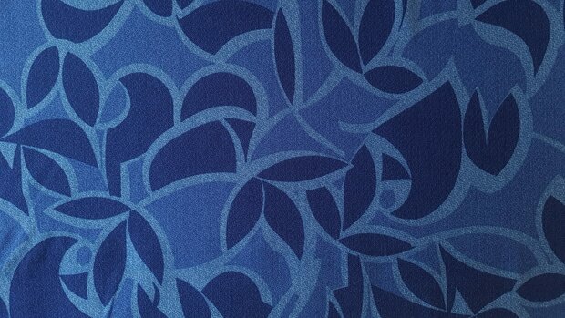 Viscose Crepe Abstract Royal
