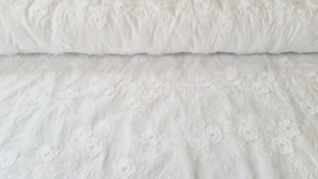 Cotton Embroidery Off White