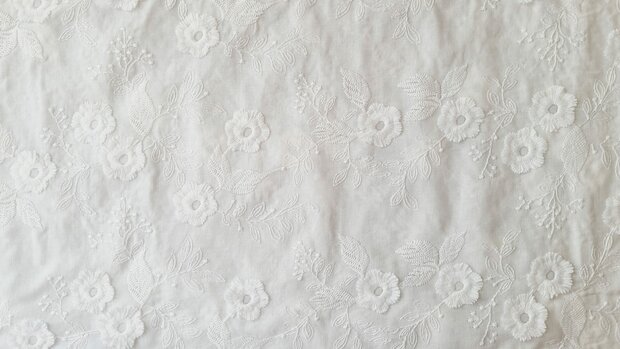 Cotton Embroidery Off White