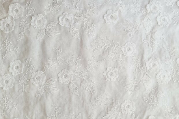Cotton Embroidery Off White