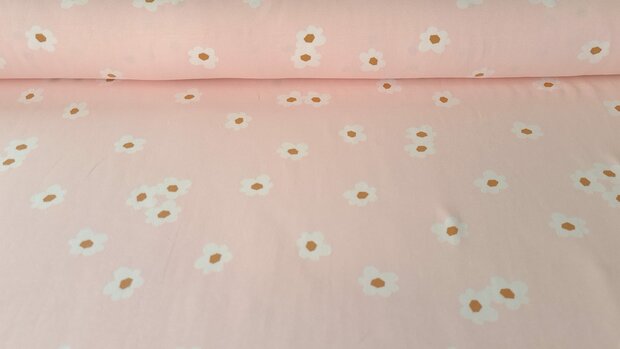 Cotton Jersey Flower Light Pink