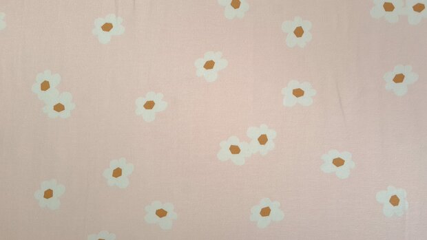 Cotton Jersey Flower Light Pink