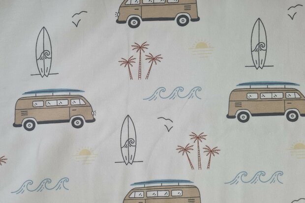Cotton Jersey Surf-Bus Off White