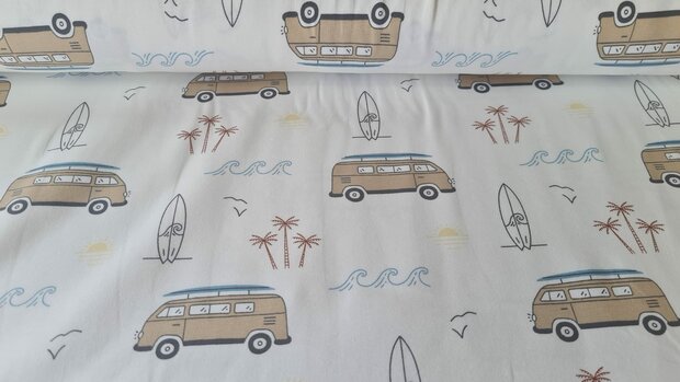 Cotton Jersey Surf-Bus Off White