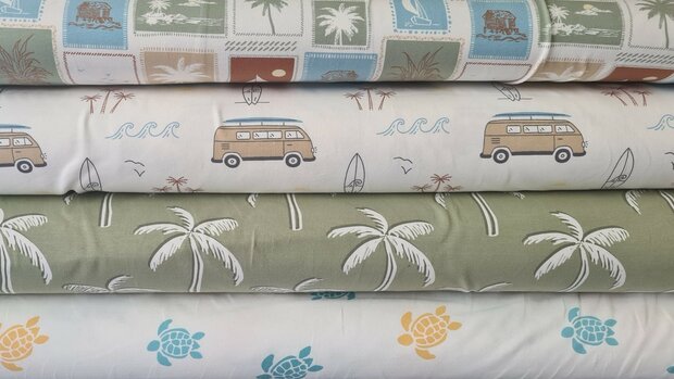 Cotton Jersey Surf-Bus Off White