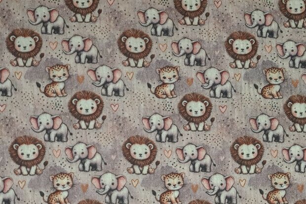 Mousseline Baby Wild Life Taupe