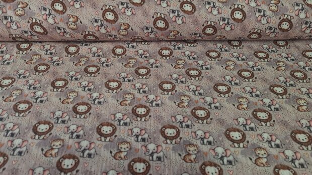 Mousseline Baby Wild Life Taupe