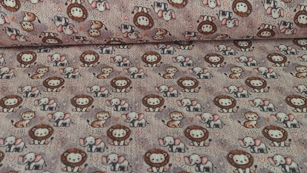 Mousseline Baby Wild Life Taupe