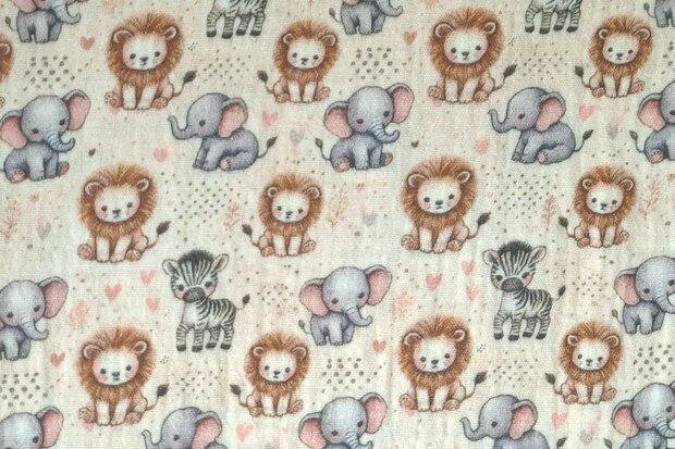 Mousseline Baby Wild Life Beige
