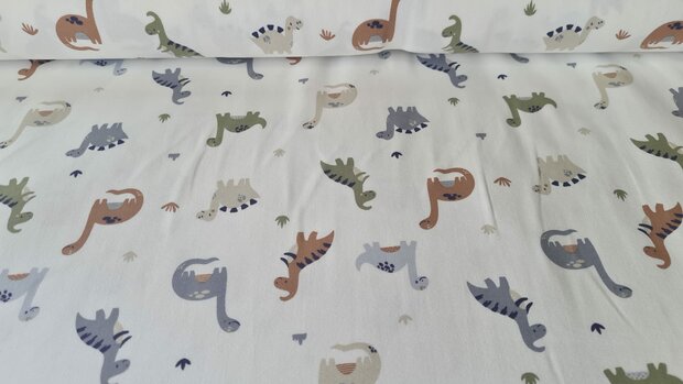 Cotton Jersey Dino Off White