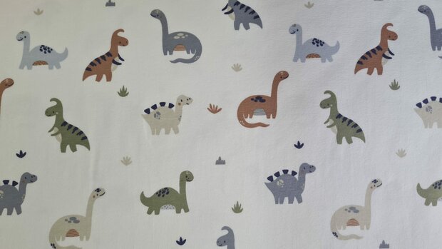 Cotton Jersey Dino Off White