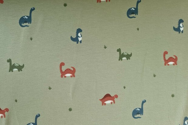 Cotton Jersey Dino Green