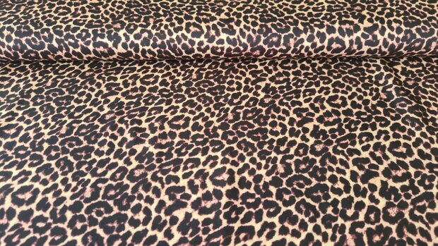 Viscose Satin Leo Brown