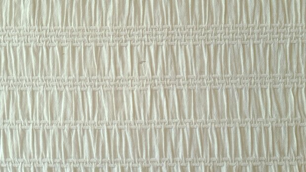 Viscose  Jacquard Smock Ecru