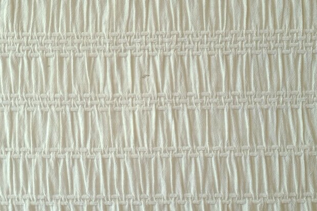 Viscose  Jacquard Smock Ecru