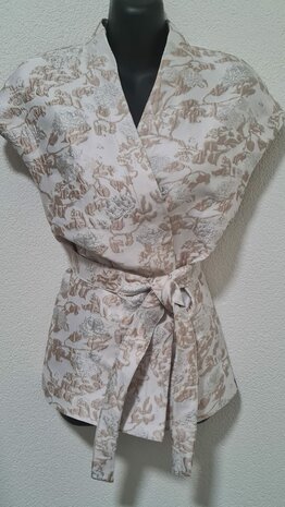 Jacquard Flowers Beige