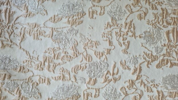 Jacquard Flowers Beige