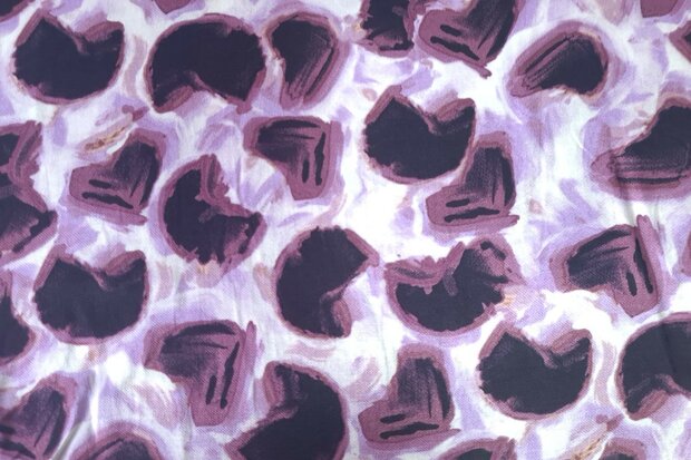 Viscose Satin Leo Lilac