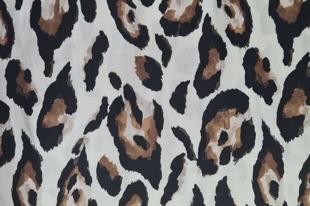 Viscose Satin Leo Off White