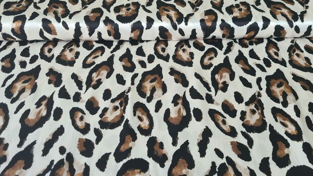 Viscose Satin Leo Off White