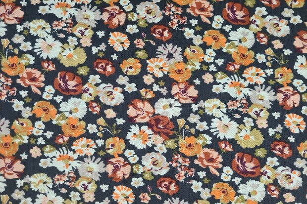 Viscose Crepe Little Flower Antra