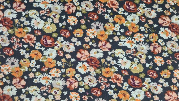 Viscose Crepe Little Flower Antra