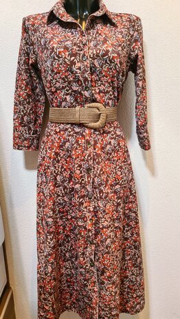 Stretch-Cord Flowers Brown