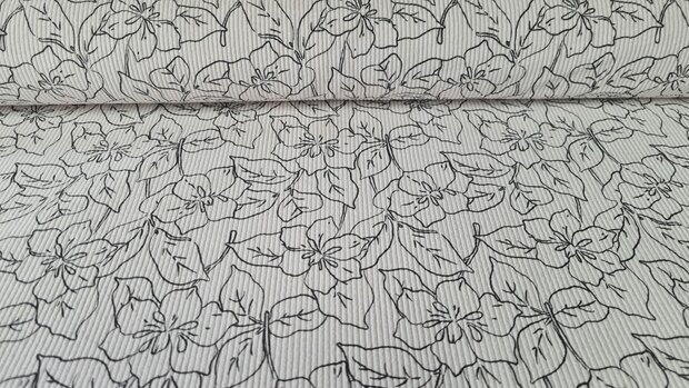Stretch-Cord Flowers Off White
