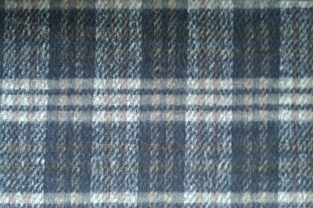 Wooltouch Check Navy/Grey