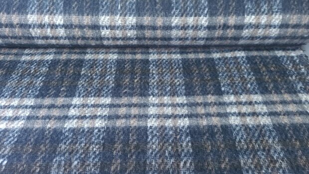 Wooltouch Check Navy/Grey