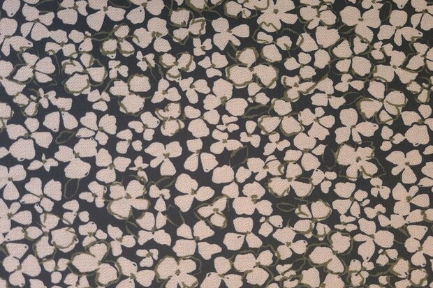 Viscose Crepe Little Flower Rosé
