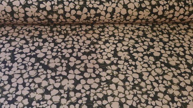 Viscose Crepe Little Flower Rosé