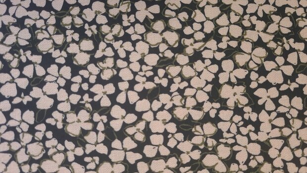 Viscose Crepe Little Flower Rosé