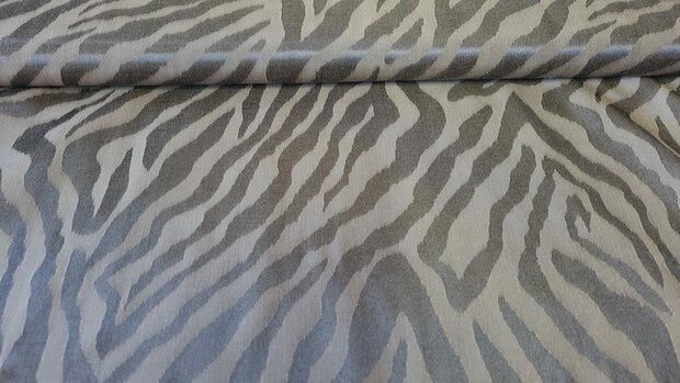 Viscose Jacquard Zebra Brown