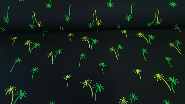 French Terry Flower Neon