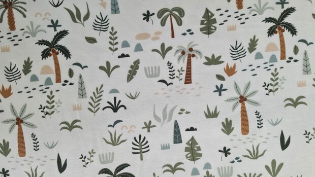 Cotton Jersey Tree Off White