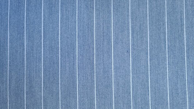 Pin Stripe Stretch Blue