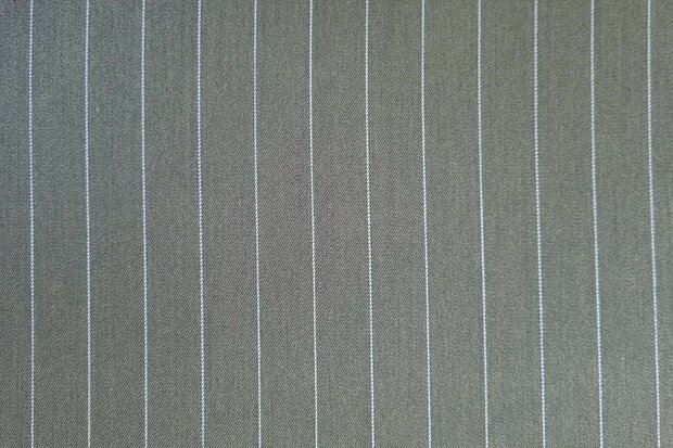 Pin Stripe Stretch Green