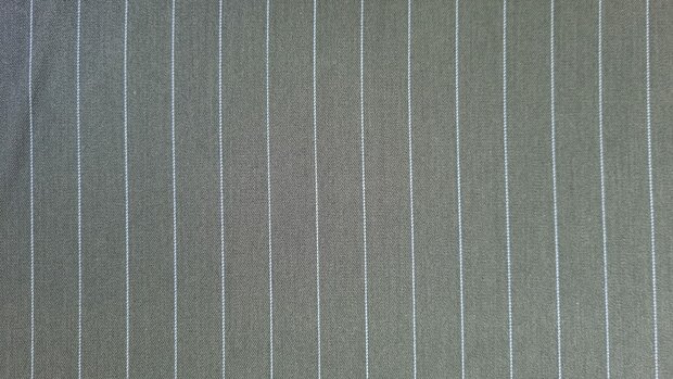 Pin Stripe Stretch Green