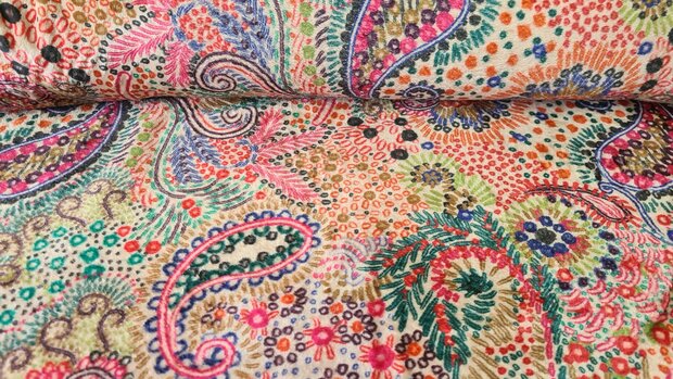 Teddy Fur Paisley Multi