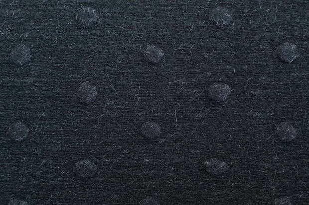 Boiled Wool Dots Black