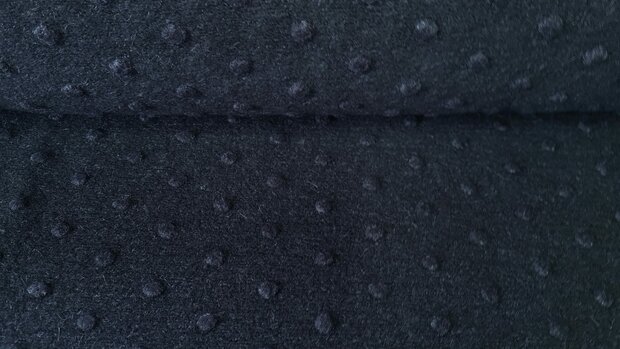 Boiled Wool Dots Black