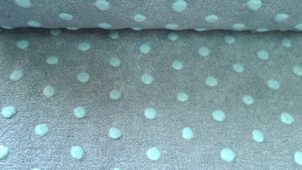Boiled Wool Dots Blue/Mint