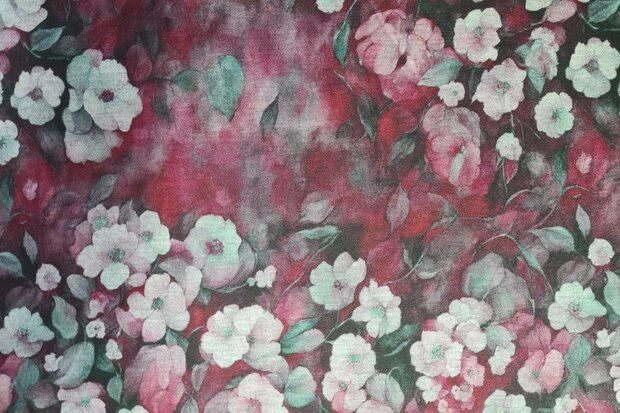 Punta Romance Flowers Red