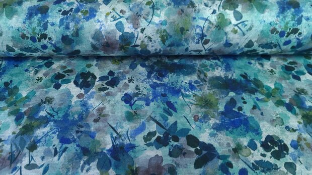 Punta Painted Flowers Blue